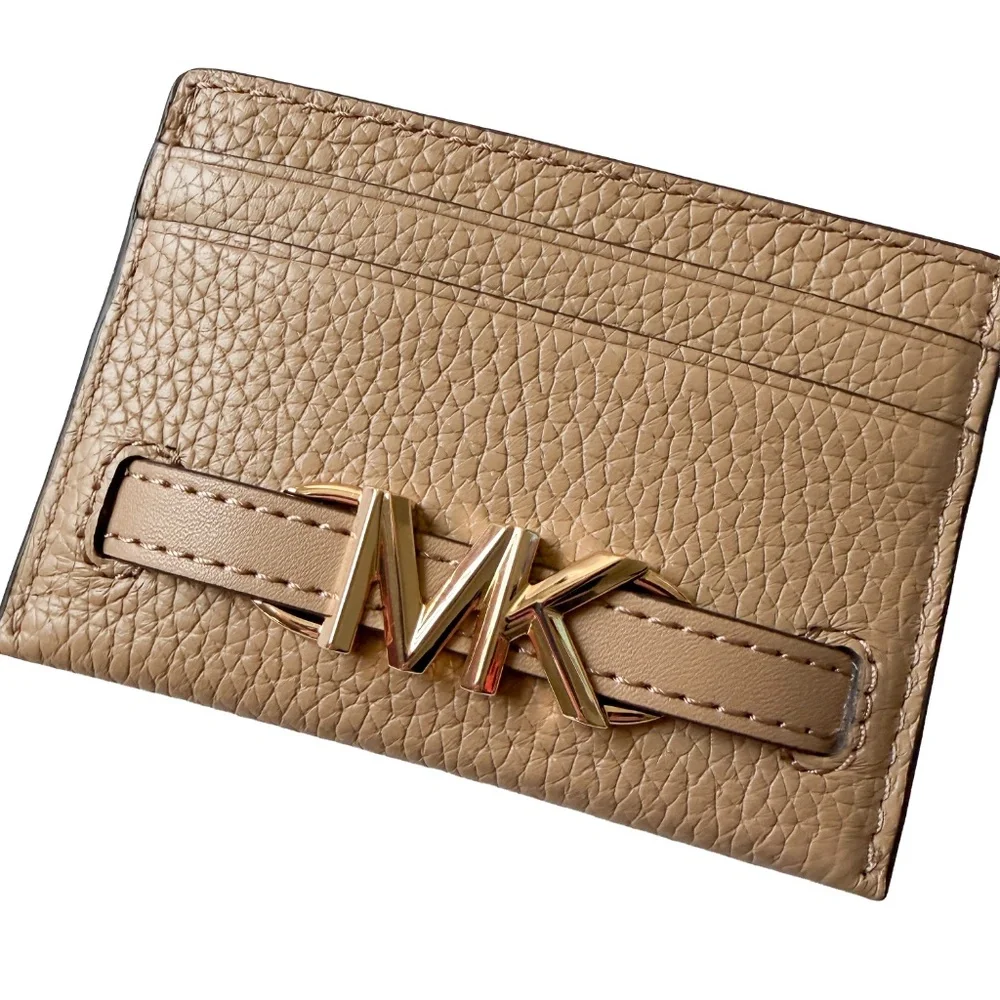 MICHAEL KORS Reed Large Pebbled Leather Card Case - NWT ($188 Retail)